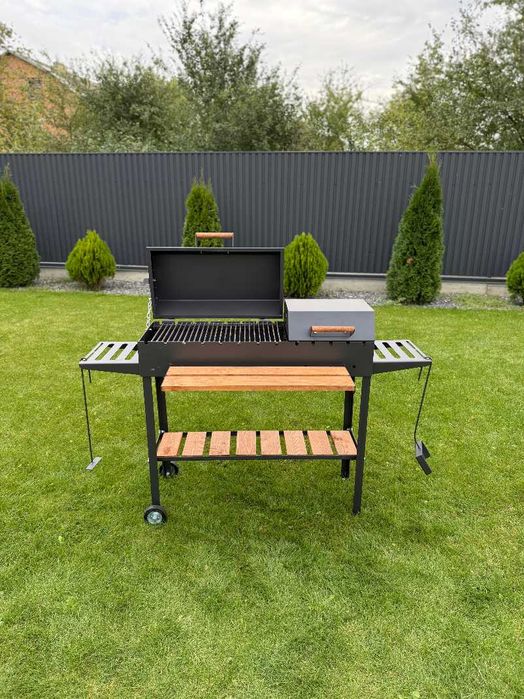 Мангал гриль барбекю метал 5 мм ПОСИЛЕНИЙ