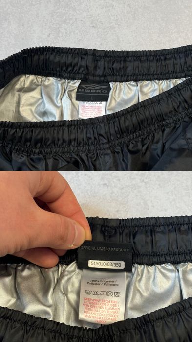 Вінтажні нейлонові штани Umbro чоловічі чорні оригінал