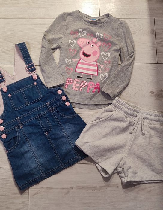 Джинсовий сарафан реглан  шорти для дівчинки