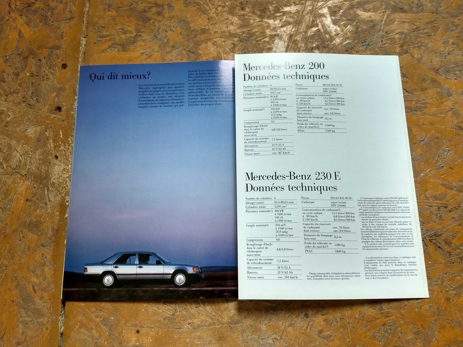 prospekt Mercedes Benz 200 itp