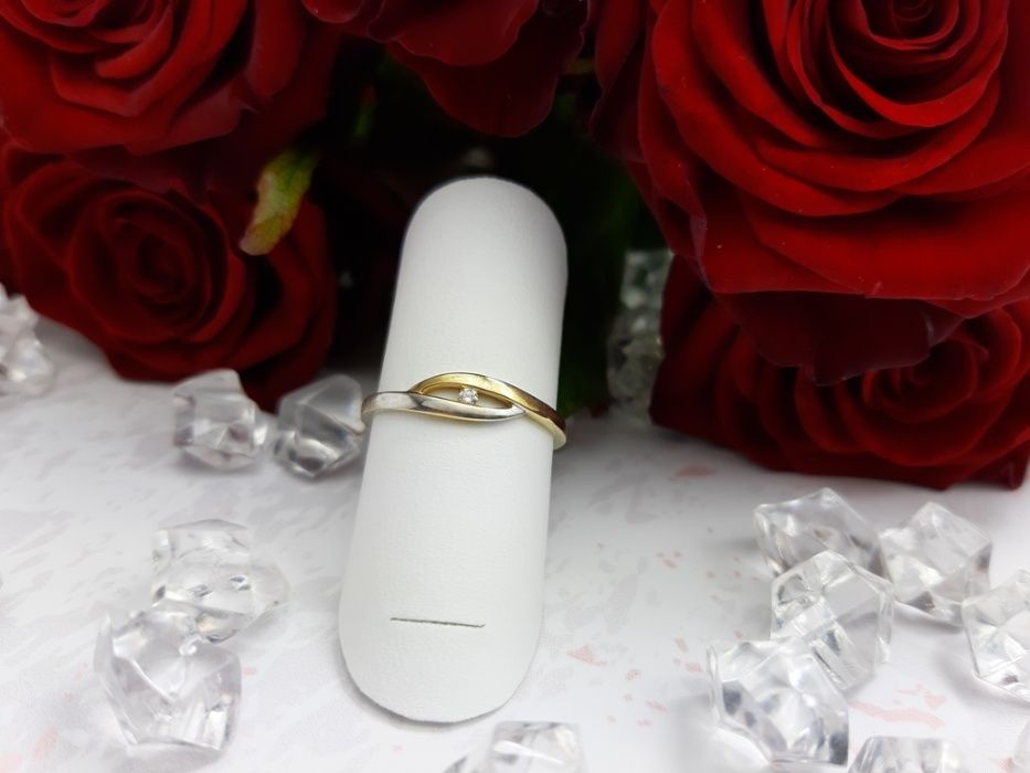*** DIAMENT Pierścionek 0,99GR. pr: 585 roz.14 Komis Redi