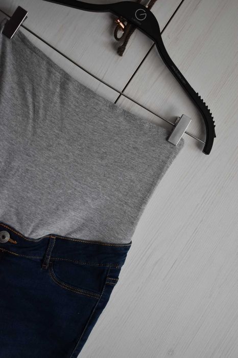 Spodenki szorty S 36 ciążowe dżinsowe jeansowe krótkie wygodne bawełna