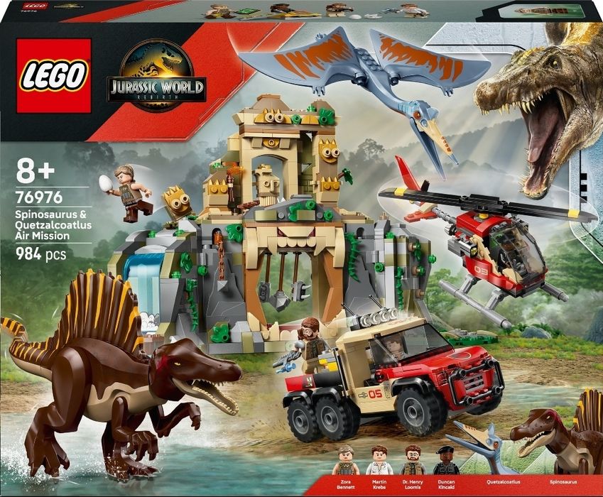 LEGO Jurassic World 76976 Powietrzna misja z kecalkoatlem i spinozaure