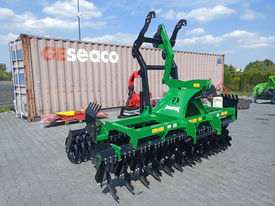 Agregat uprawowo-siewny talerzowy Janpol 2.5m 2.7m 3m.