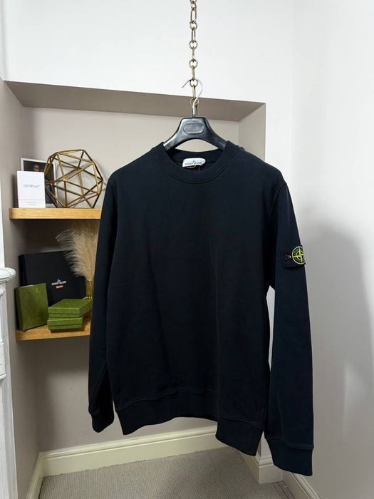 Stone island світшот класичний чорний новий