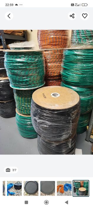 Lina kotwicna 8 mm - 25 m. W różnych kolorach