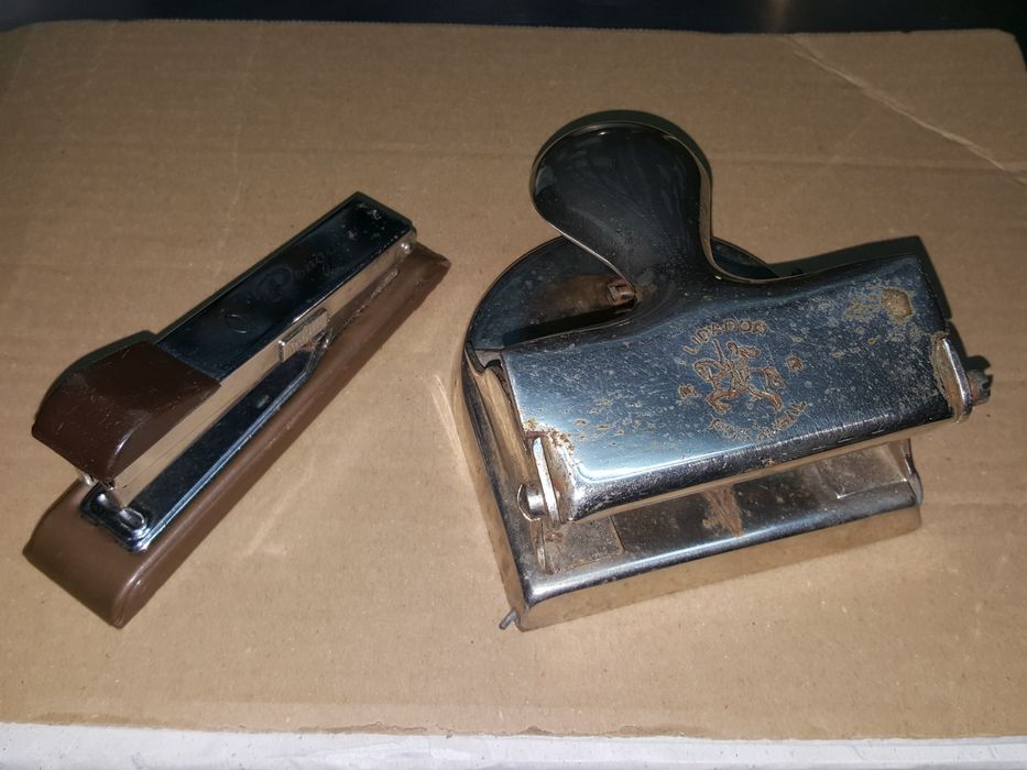 Furador agrafador afia vintage