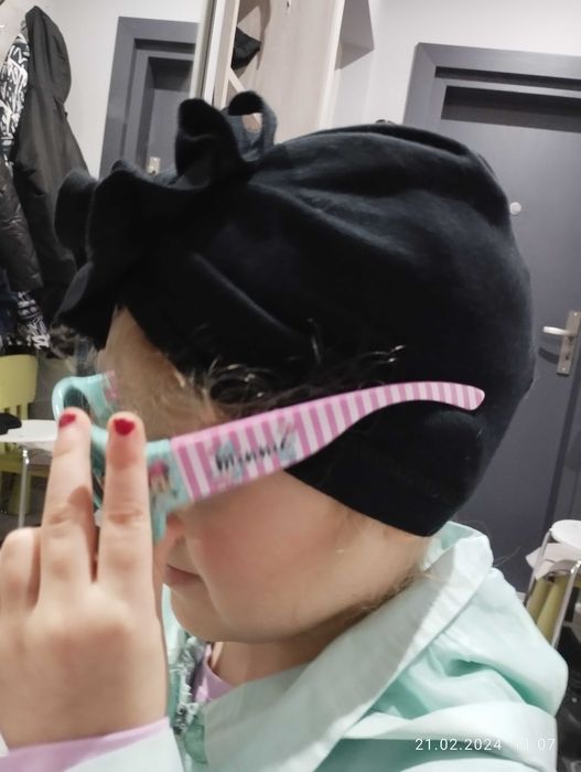 Czapka turban dla dziewczynki, wiek 3 lata