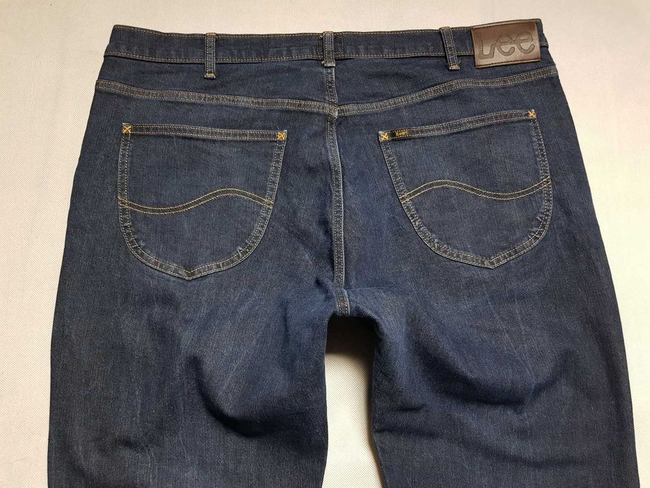 LEE - DENVER / Bootcut roz. W42L32 pas 111 cm Igła Stan ^
