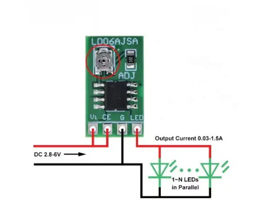 Плата стабілізатор струму для 18650