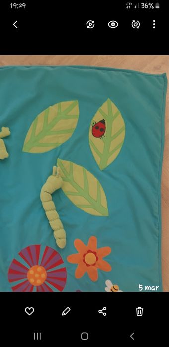 Mata  sensoryczna edukacyjna dywanik dla niemowląt Ikea  Leka.