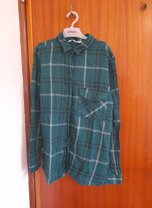 Camisa de manga comprida aos quadrados