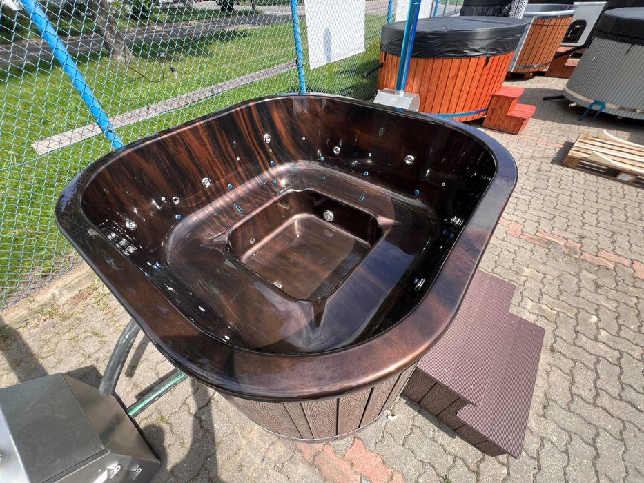 BALIA od Ręki Wkład Akryl AQUANEXTO 202cm x 202cm Bania Jacuzzi Piec Zewnętrzny