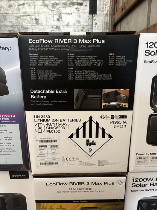 1200W 858Wh Solar Battery EcoFlow RIVER 3 Max Plus