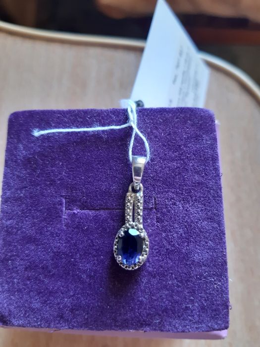 Підвіс срібло, родій іоліт