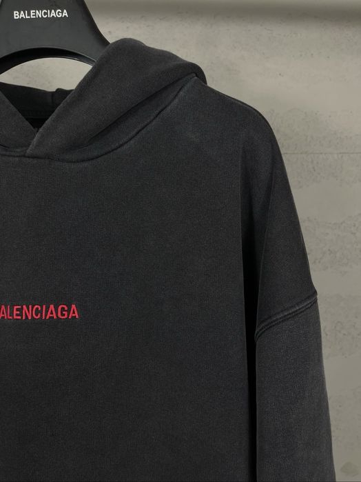 Худи оверсайз с капюшоном BALENCIAGA кофта реглан батник мужской