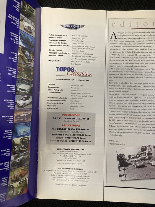 Revista Topos & Clássicos Março 2002