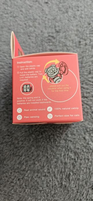 Piłka dla kota różowa