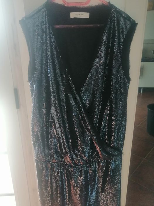 Vestido de festa lantejoulas preto