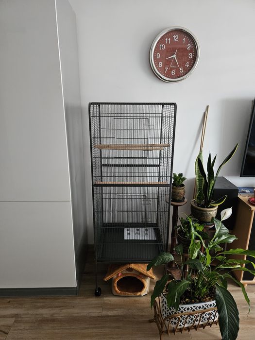 Duża klatka dla papug 146cm na kółkach