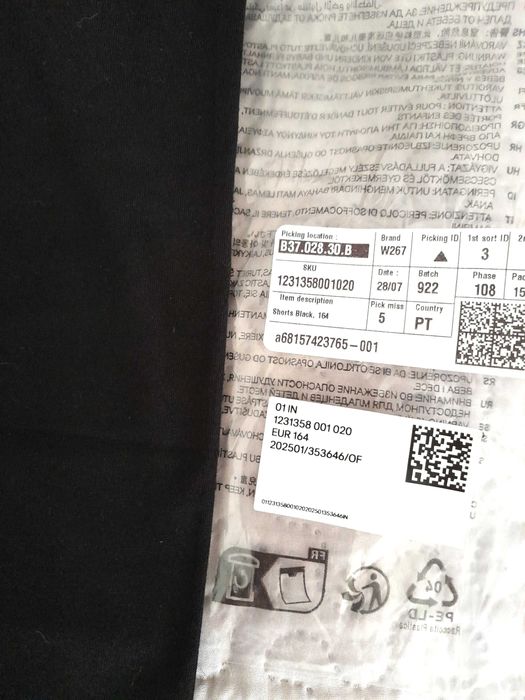 Calções de ciclista de algodão preto 13 14 anos