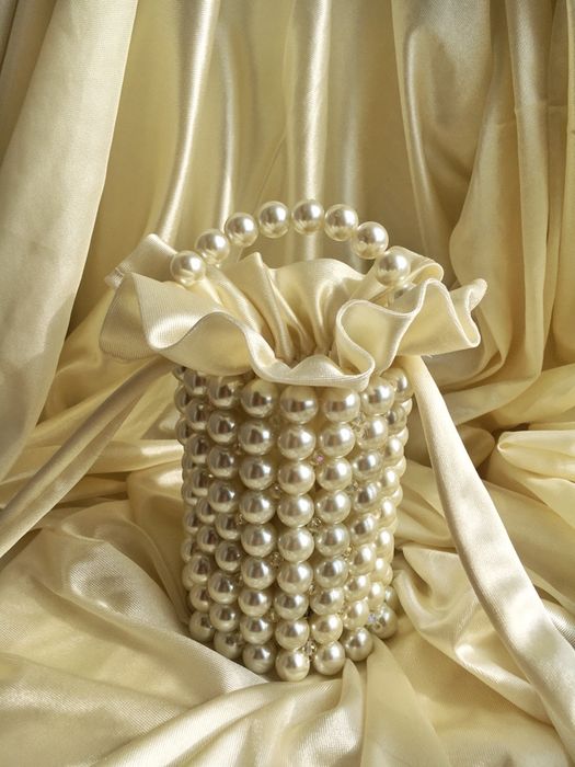 Жемчужная сумка | pearl bag |сумка из бусин| подарок на 8 марта