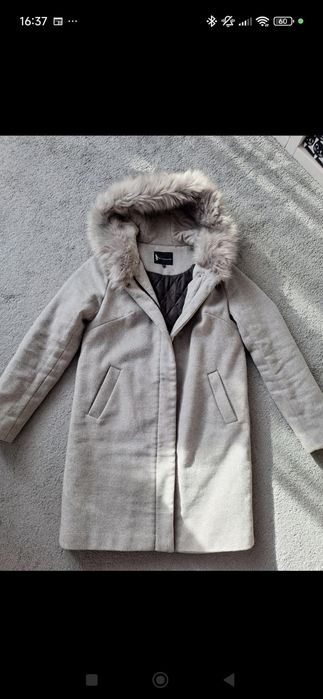 Płaszcz damski szary zimowy  xs