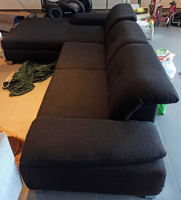 Sofá grande com chaise longue