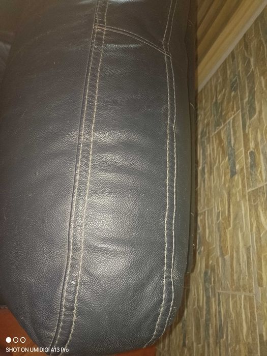 Sofá em pele 2 lugares