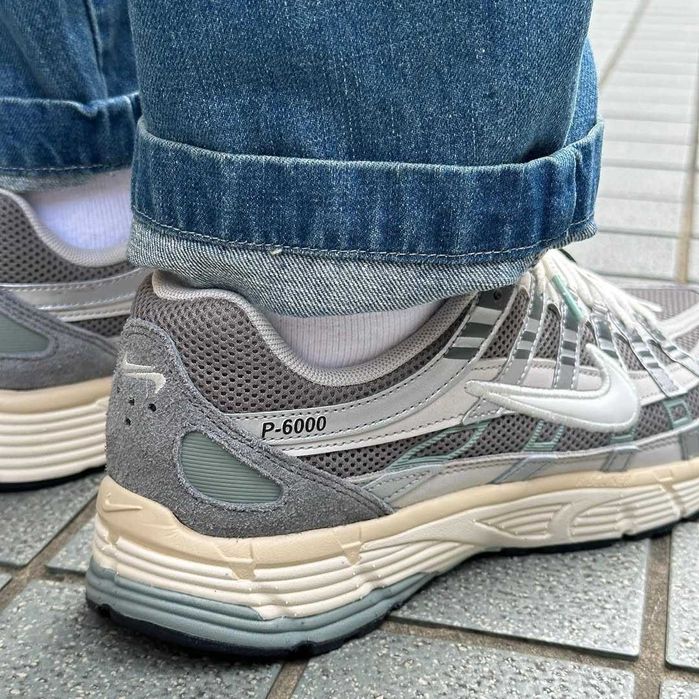 Кроссовки Мужские Nike P6000 Grey Beige Green/Кросівки Чоловічі Найк