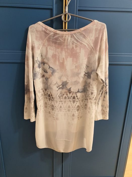 Bluzka rękaw 3 4 dłuższy dół rozmiar S M