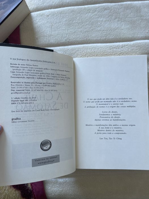 Livro “A chave de Salomão” de José Rodrigues dos Santos