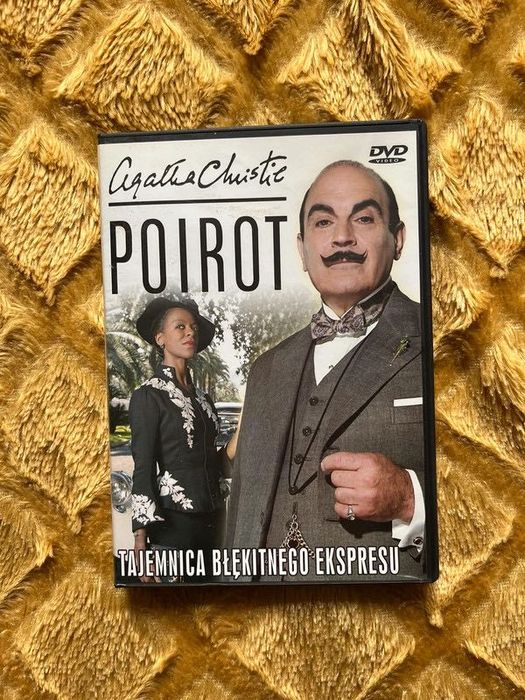 Agatha Christie Poirot tajemnica błękitnego ekspresu karty na stół dvd