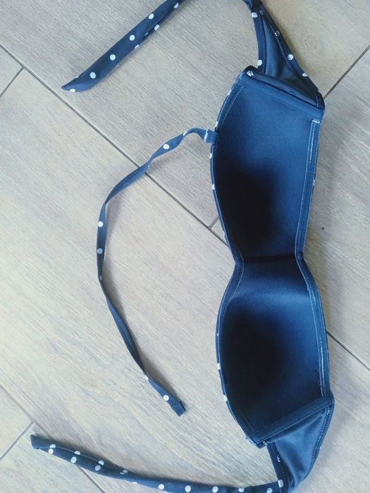 Strój kostium kąpielowy wysoki stan dwuczęściowy M L
