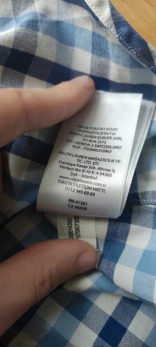 Ralph Lauren koszula logo slim fit stretch oxford