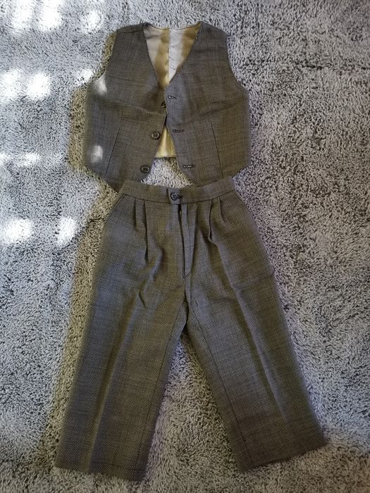 elegancka kamizelka i spodnie garniturowe