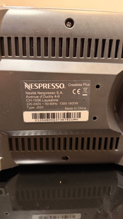 Maquina Café Nespresso Creatista PLus