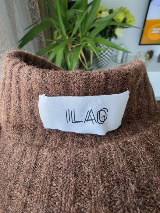 Ilag opaska z daszkiem.z wełną I moherkiem