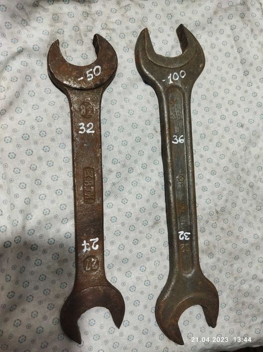 ключ рожковый, гаечный ( разные размеры)