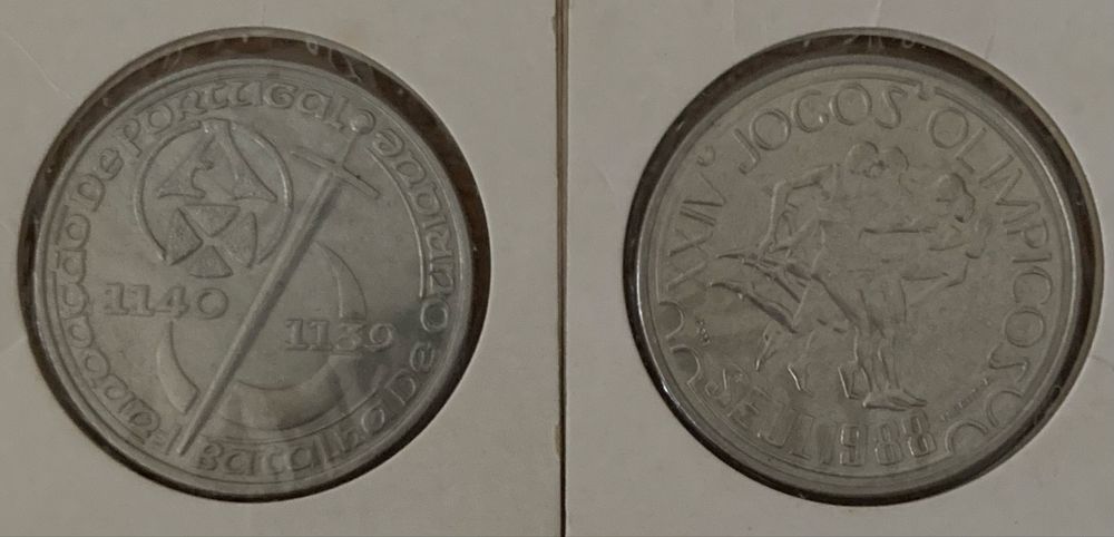 7 moedas comemorativas belas/novas