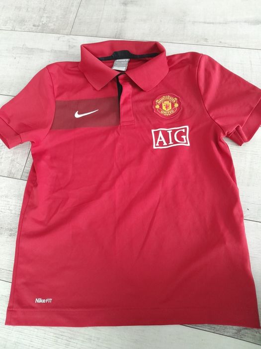 Koszulka funkcyjna piłkarska nike menchester united 152 158 czerwona