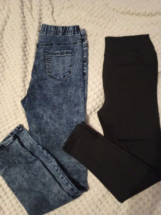 Лосіни утеплені в рубчик джинс