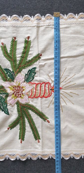 Bieżnik/Obrus Haftowany Vintage/Retro Boże Narodzenie