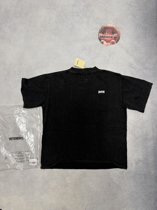 футболка Vetements Fuck tee Black 2026 S M l balenciaga rick owens project gr protocol index