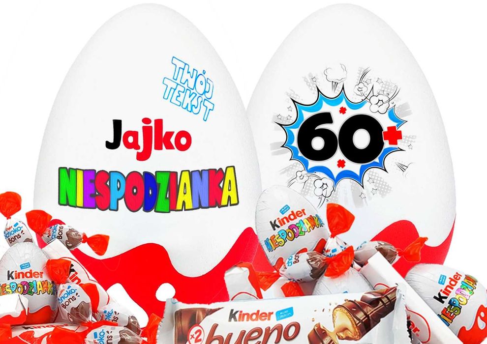 Prezent na 60 urodziny na 60 lecie na 60 lat 60 rocznicę z liczbą 60