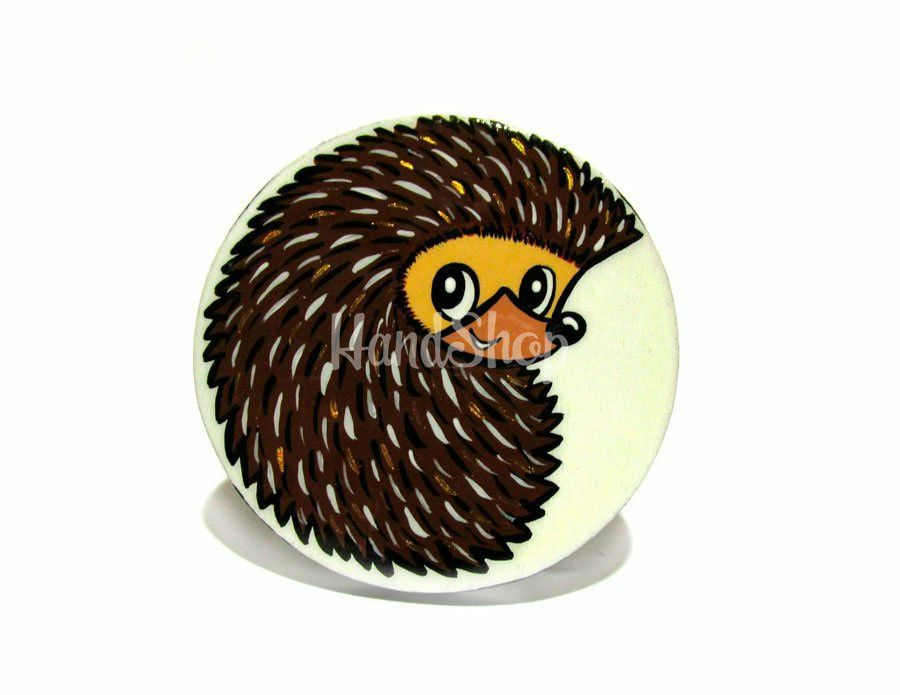 Нові розписані дерев'яні дитячі брошки на вибір