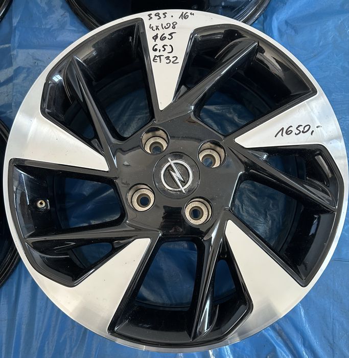 395 Felgi Aluminiowe Oryginał OPEL R 16 4x108 otwór 65 Bardzo Ładne jak NOWE