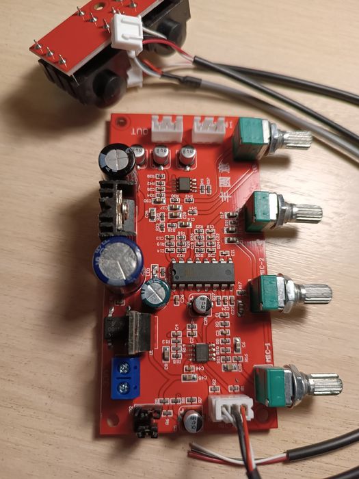 Предварительный усилитель, ревербератор РТ2399 ,DC 7-24 в. Микрофонный ...