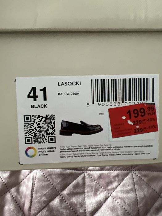 Lasocki polbuty czarne 41