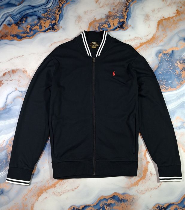 Кофта Polo Ralph Lauren на змейке мужская черная кардиган олимпийка